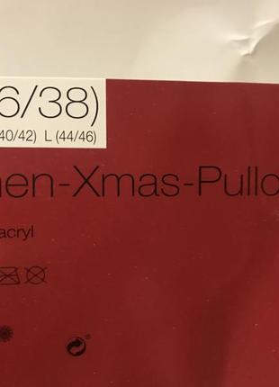 Симпатичный джемпер в новогоднем стиле, германия ( евро 36-38)4 фото