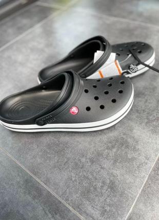 Crocs кроксы сабо crocband black все размеры1 фото