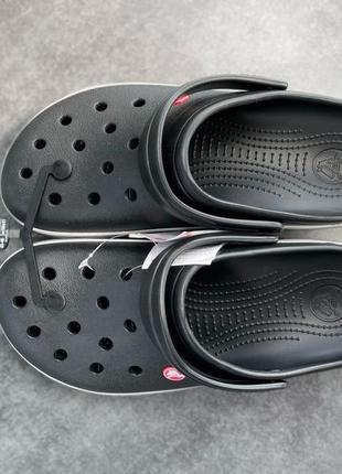 Crocs кроксы сабо crocband black все размеры3 фото