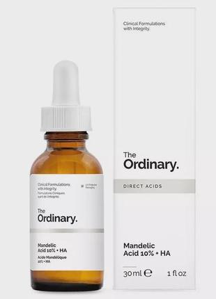 The ordinary - mandelic acid 10% + ha - легкий пілінг з мигдальною кислотою - 30 ml