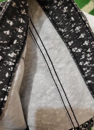Брюки з кишенями котон бавовна штани штанці зміїний принт брюки бавовна h&m5 фото