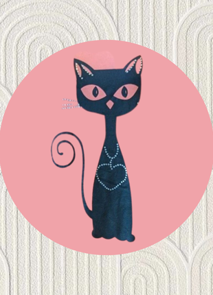 Платье-туника или удлиненная футболка с котом3 фото