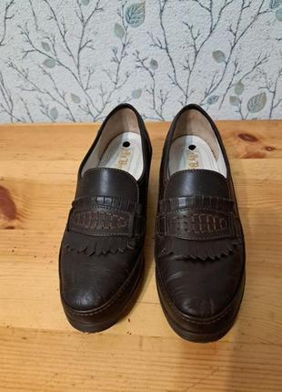 Кожаные туфли brevitt wide fit