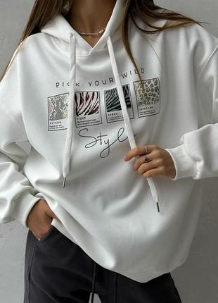 Худі жіночий oversize  "wild style" є різні кольори