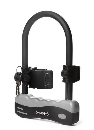 Замок onride clamp 10 скоба u-lock з кріпленням 12 х 108 х 183