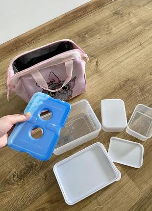 Термосумка детская с 3 контейнерами и аккумулятором холода