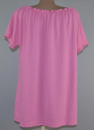 Розовая, батальная футболка damart (20)3 фото