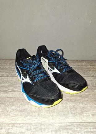 Кроссовки mizuno wave ultima 9 black/wht/blue, 413 фото