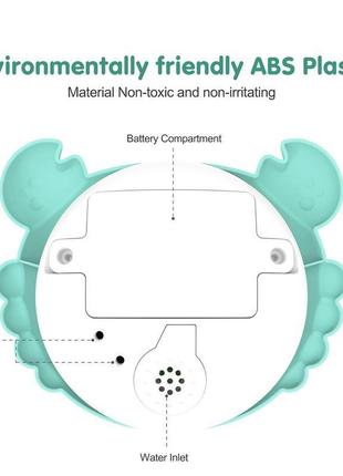 Іграшка для ванної краб із фонтаном, фонтанчик іграшковий (7019)4 фото