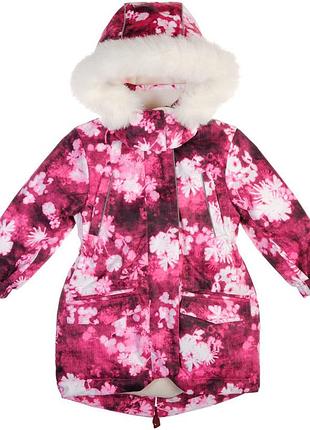 Дитяча фірмова зимова куртка-парка garden baby на дівчинку 4-5 років