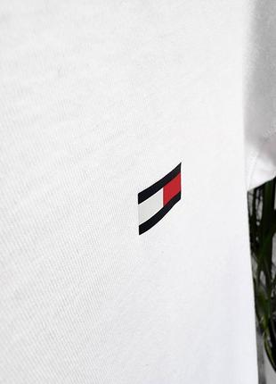 Жіноча нова біла футболка бавовняна tommy hilfiger sport , томмі хілфігер4 фото