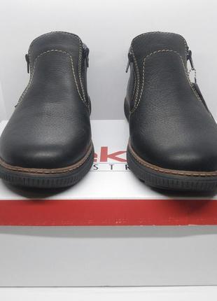Кожаные зимние ботинки rieker на мембране rieker tex оригинал2 фото