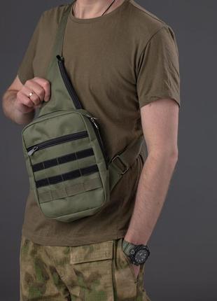 Тактична сумка колір хакі2 фото