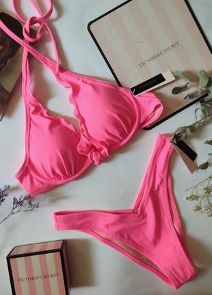 Victoria's secret original s xs m l 75a 70b яркий купальник