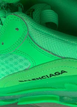 Кроссовки в стиле balenciaga triple s clear sole light green баленсиага трипл6 фото