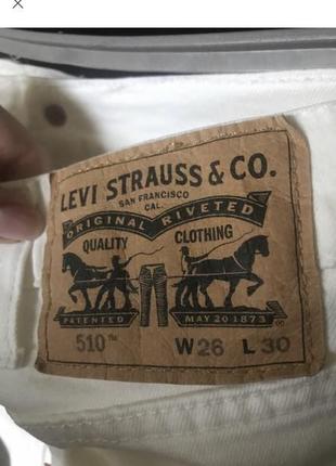 Білі джинси levi’s orange tag skinny 5104 фото