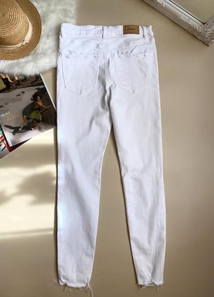 Белые женские джинсы штаны5 фото