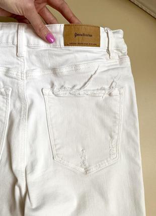 Белые женские джинсы штаны6 фото