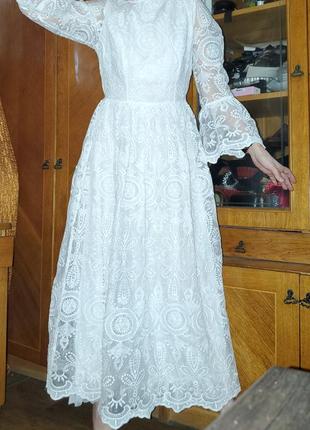 Ажурное кружевное платье shein3 фото