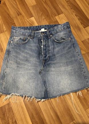 Юбка джинсовая h&m