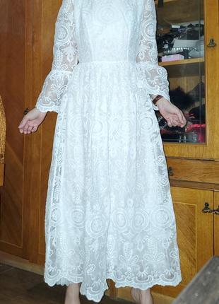 Ажурное кружевное платье shein8 фото