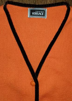 Кардиган в рубчик лапша versace, кофта 9