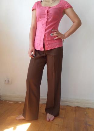 Женские брюки коричневые