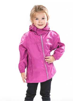 Дождевик, куртка ветровка с капюшоном, trespass kids packaway waterproof jacket. 134-140