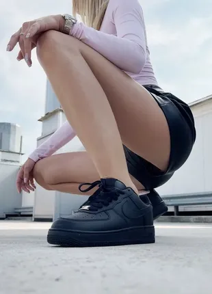 Кроссовки, кеды air force 1 low black1 фото