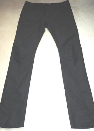 Прямые штаны из кож.зама zara woman