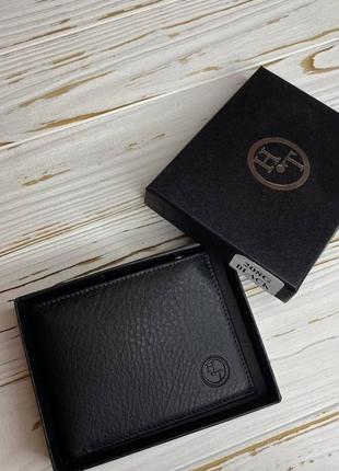 Минималистический мужской кошелек  h.t., мужское кожаное мини портмоне, компактный мужской бумажник из кожи