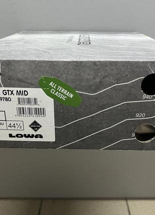 Lowa чоловічі похідні черевики renegade gtx mid 310945 9780, розміри 42.5/43/43.5/44 нові!!!4 фото