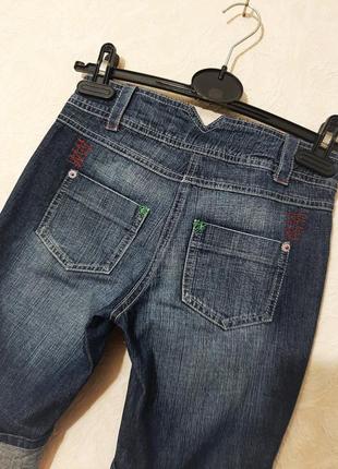 Green generation джинсовые шорты синие с манжетами летние настрочки красная салатовая на девочку 8-98 фото