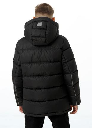 Куртка зимняя для мальчиков подростков детский на экопухе garry серый пуховик зимний tiaren на зиму7 фото