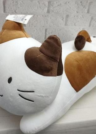 М'яка іграшка подушка, обіймашка, кіт батон, 3 різновиди, 50 см