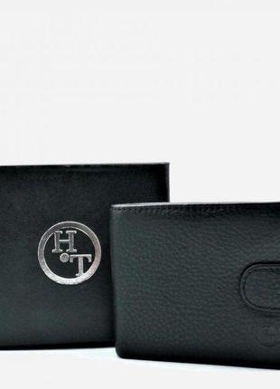Портмоне кожаное h.t.leather 161-4nd черное