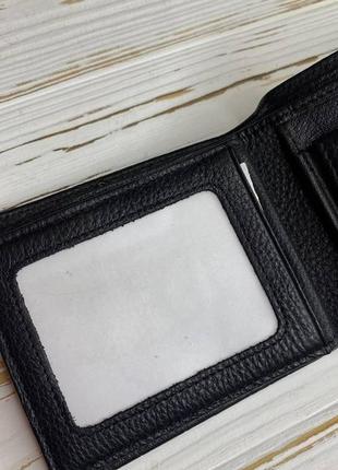 Мужской кошелек h.t. 208-l1077 из натуральной кожи, черный4 фото