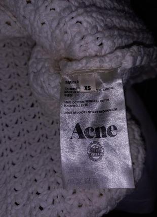 Свитер acne studios оверсайз молчного цвета9 фото