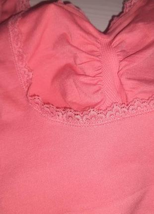 Розовый топ-бюстье, бюстгальтер р.48-508 фото