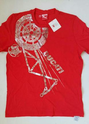 Нова чоловіча футболка puma ducati logo tee вінтаж