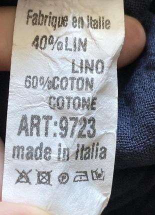 Блуза укороченная льняная diverse итальялия 44-485 фото