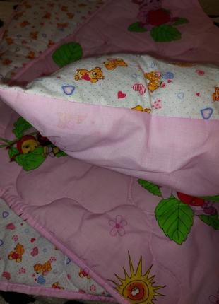 Ковдра + подушка дитячий комплект5 фото