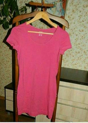 Розовое платье по фигуре размер хс-с3 фото
