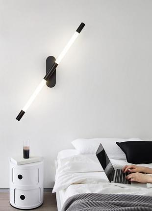 Бра настенное led yg919/600-ab-k латунь 9х6х60 см.