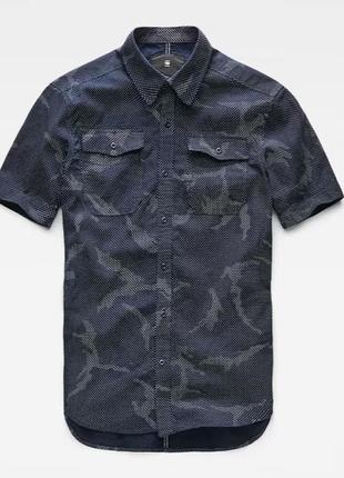 Шведка, тенниска, рубашка с коротким рукавом g-star raw landoh short sleeve shirt3 фото