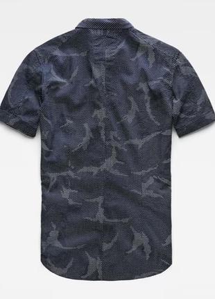 Шведка, тенниска, рубашка с коротким рукавом g-star raw landoh short sleeve shirt4 фото