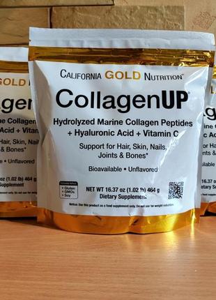 California gold nutrition collagenup морской коллаген 464 гр из сша