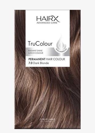 Стійка фарба для волосся hairx trucolour 41567 темно русий