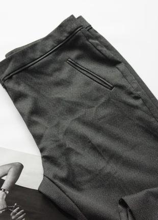 Брюки штаны зауженные темно серые 12 л3 фото
