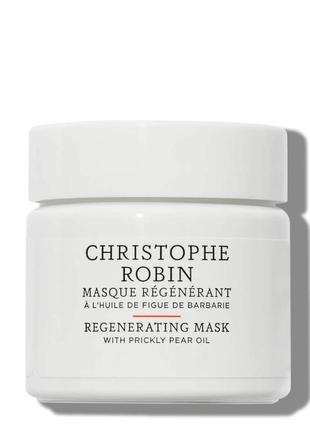 Christophe robin regenerating mask with prickly pear oil відновлююча маска для волосся, 40 мл